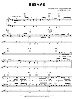 page one of Besame (Piano, Vocal & Guitar Chords (Right-Hand Melody))