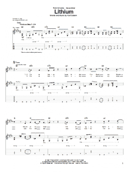 page one of Lithium (Guitar Tab)