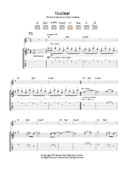 page one of Nuclear (Guitar Tab)