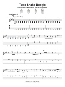 page one of Tube Snake Boogie (Easy Guitar Tab)