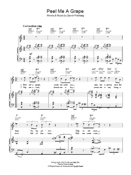page one of Peel Me A Grape (Piano, Vocal & Guitar Chords)