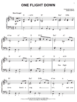 page one of One Flight Down (Easy Piano)
