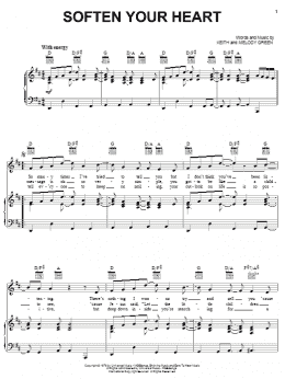 page one of Soften Your Heart (Piano, Vocal & Guitar Chords (Right-Hand Melody))