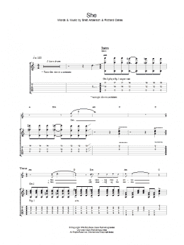 page one of She (Guitar Tab)