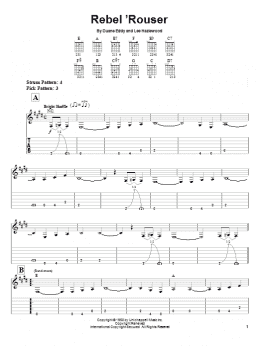 page one of Rebel 'Rouser (Easy Guitar Tab)