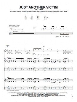 page one of Just Another Victim (Guitar Tab)