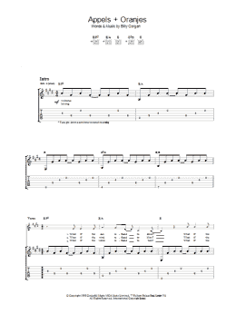 page one of Appels + Oranjes (Guitar Tab)