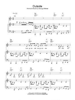 page one of Outside (Piano, Vocal & Guitar Chords)