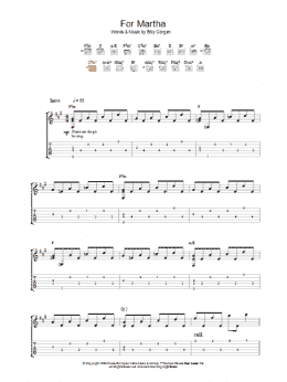 page one of For Martha (Guitar Tab)