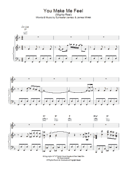 page one of You Make Me Feel (Mighty Real) (Piano, Vocal & Guitar Chords)
