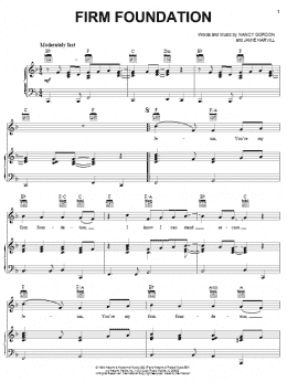 page one of Firm Foundation (Piano, Vocal & Guitar Chords (Right-Hand Melody))