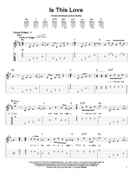 page one of Is This Love (Easy Guitar Tab)