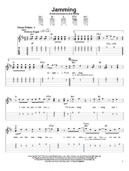 page one of Jamming (Easy Guitar Tab)
