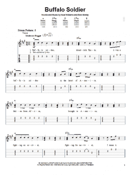 page one of Buffalo Soldier (Easy Guitar Tab)