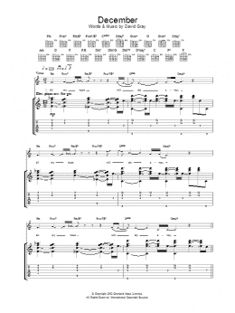 page one of December (Guitar Tab)