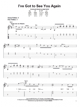 page one of I've Got To See You Again (Easy Guitar Tab)