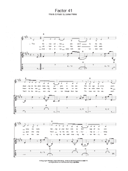 page one of Factor 41 (Guitar Tab)