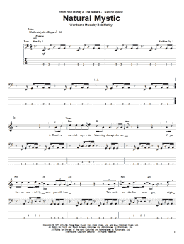 page one of Natural Mystic (Bass Guitar Tab)