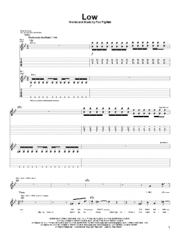 page one of Low (Guitar Tab)