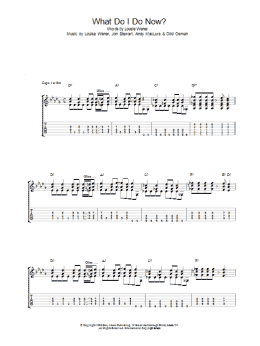 page one of What Do I Do Now? (Guitar Tab)