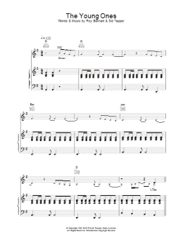 page one of The Young Ones (Piano, Vocal & Guitar Chords)