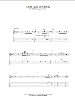 page one of Good Luck Mr Gorsky (Guitar Tab)