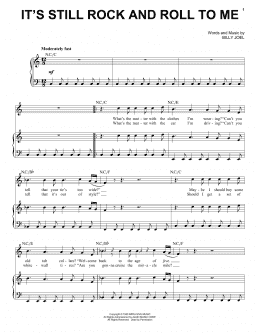 page one of It's Still Rock And Roll To Me (Piano, Vocal & Guitar Chords (Right-Hand Melody))
