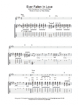 page one of Ever Fallen In Love (Guitar Tab)