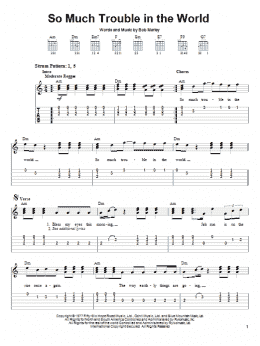 page one of So Much Trouble In The World (Easy Guitar Tab)