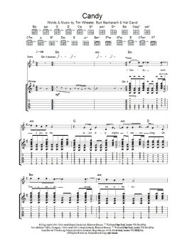 page one of Candy (Guitar Tab)