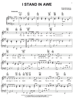 page one of I Stand In Awe (Piano, Vocal & Guitar Chords (Right-Hand Melody))