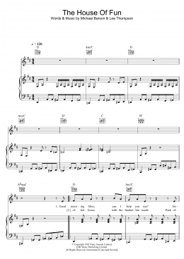 page one of The House Of Fun (Piano, Vocal & Guitar Chords)
