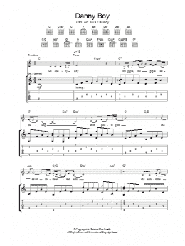page one of Danny Boy (Guitar Tab)