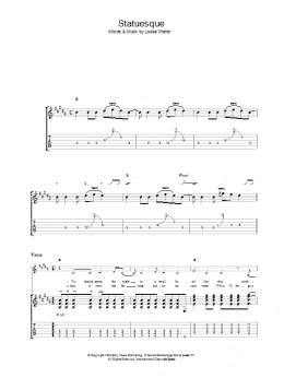page one of Statuesque (Guitar Tab)