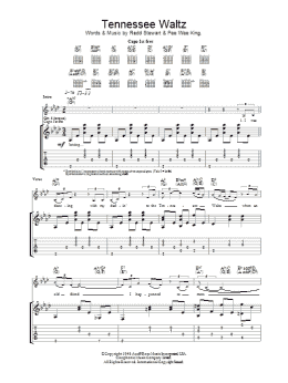 page one of Tennessee Waltz (Guitar Tab)