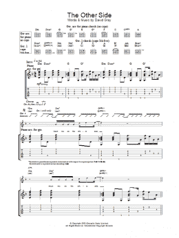 page one of The Other Side (Guitar Tab)
