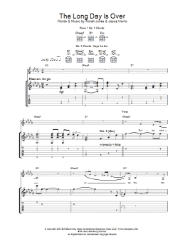page one of The Long Day Is Over (Guitar Tab)