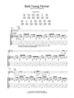 page one of Bold Young Farmer (Guitar Tab)