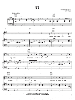 page one of 83 (Piano, Vocal & Guitar Chords (Right-Hand Melody))