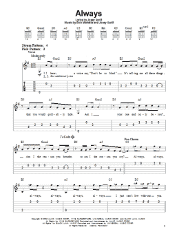page one of Always (Easy Guitar Tab)