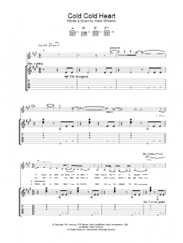 page one of Cold, Cold Heart (Guitar Tab)