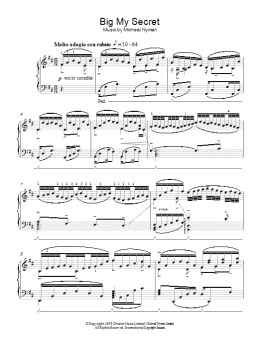 page one of Big My Secret (Piano Solo)