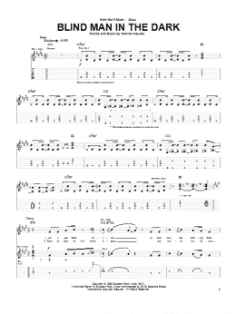 page one of Blind Man In The Dark (Guitar Tab)