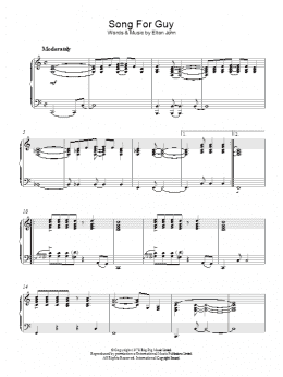page one of Song For Guy (Piano Solo)