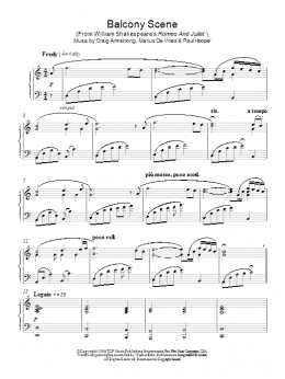 page one of Balcony Scene (Piano Solo)