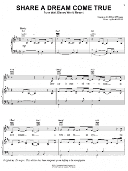 page one of Share A Dream Come True (Piano, Vocal & Guitar Chords (Right-Hand Melody))