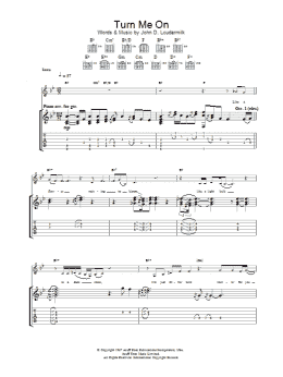 page one of Turn Me On (Guitar Tab)