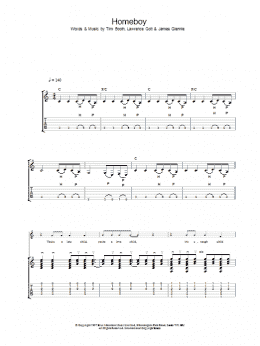 page one of Homeboy (Guitar Tab)