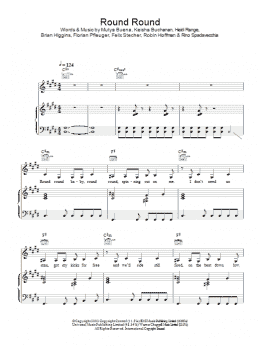 page one of Round Round (Piano, Vocal & Guitar Chords)