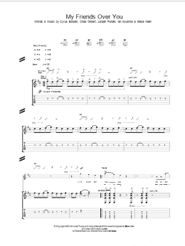 page one of My Friends Over You (Guitar Tab)